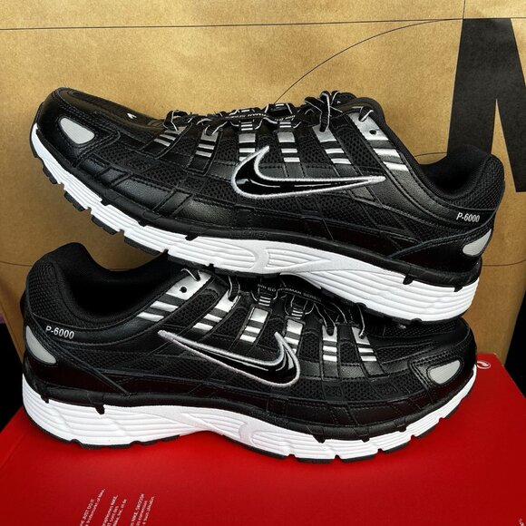 NEW Nike P-6000 Black/Black-White CD6404-026 Men Size 13 main image 5